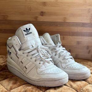 Adidas White High-Top Sneakers